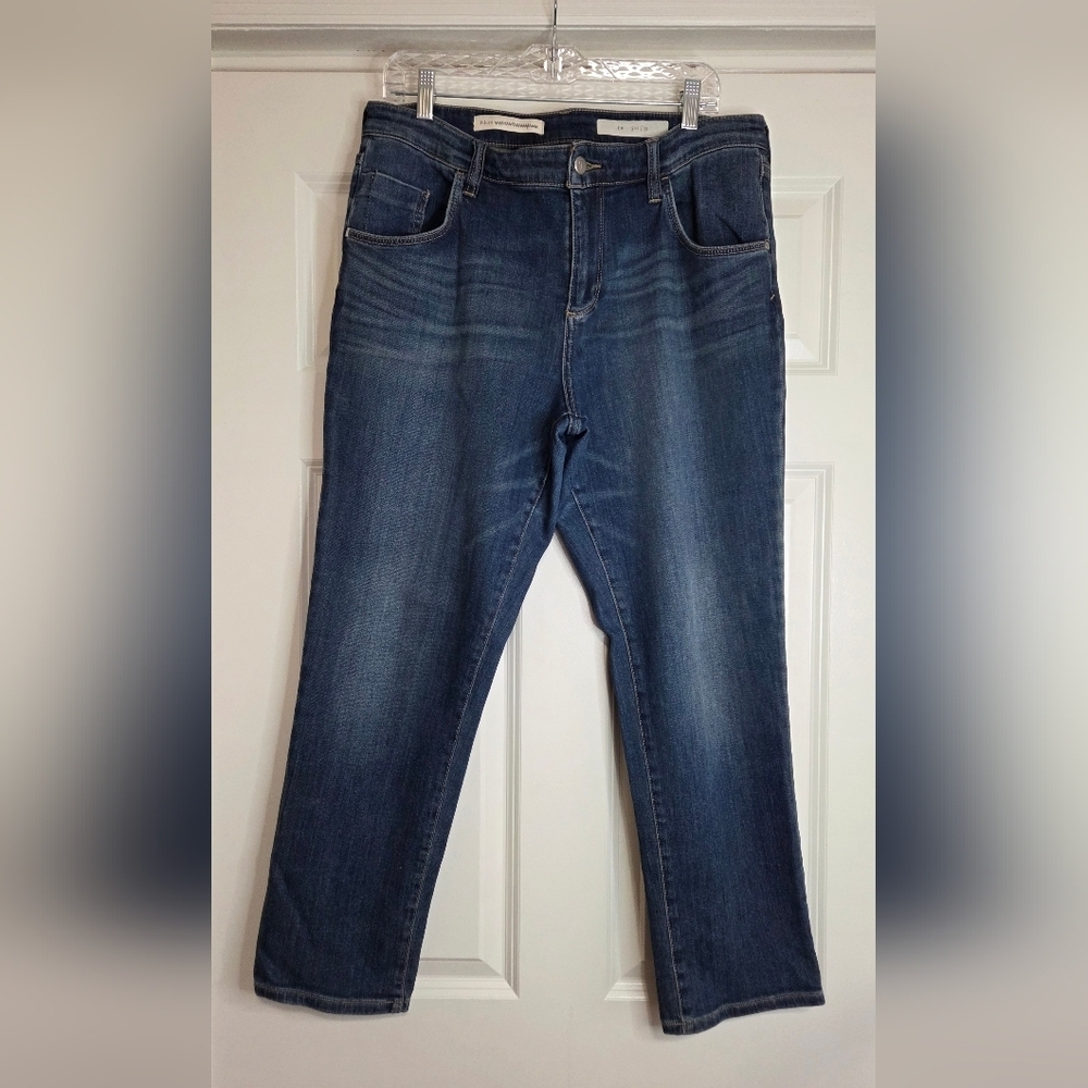 Anthro Pilcro 'Em' Straight Leg Dark Wash Jeans - Size 31
